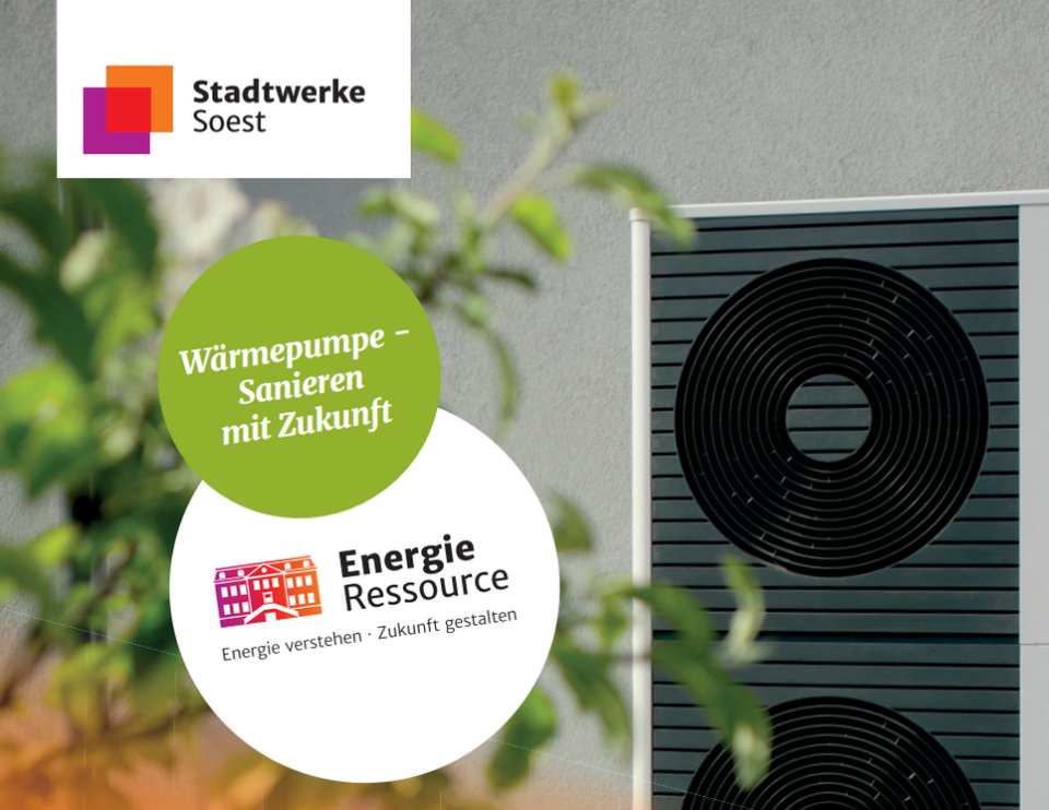 Stadtwerke Soest - Ankündigungsplakat zum zweiten Vortrag der Reihe EnergieRessource