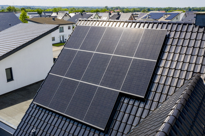 Solaranlage auf einem Einfamilienhaus