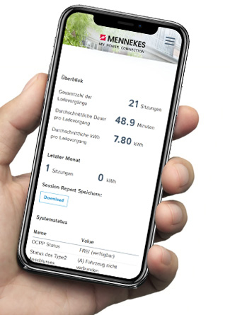 Vorschaubild auf die Mennekes-App