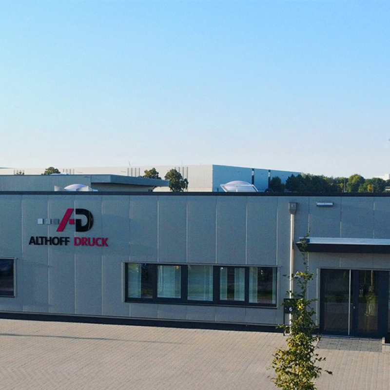 Druckerei Althoff – Das Firmengebäude.