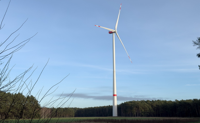 TEE Windpark Goerzig - Windrad 164m hoch - Leistung 4,5 MW